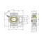 Ami Bearings SINGLE ROW BALL BEARING, 30MM ZINC WIDE SET SCREW NICKEL TAKE-UP UCT206NPMZ2 - alternate 2